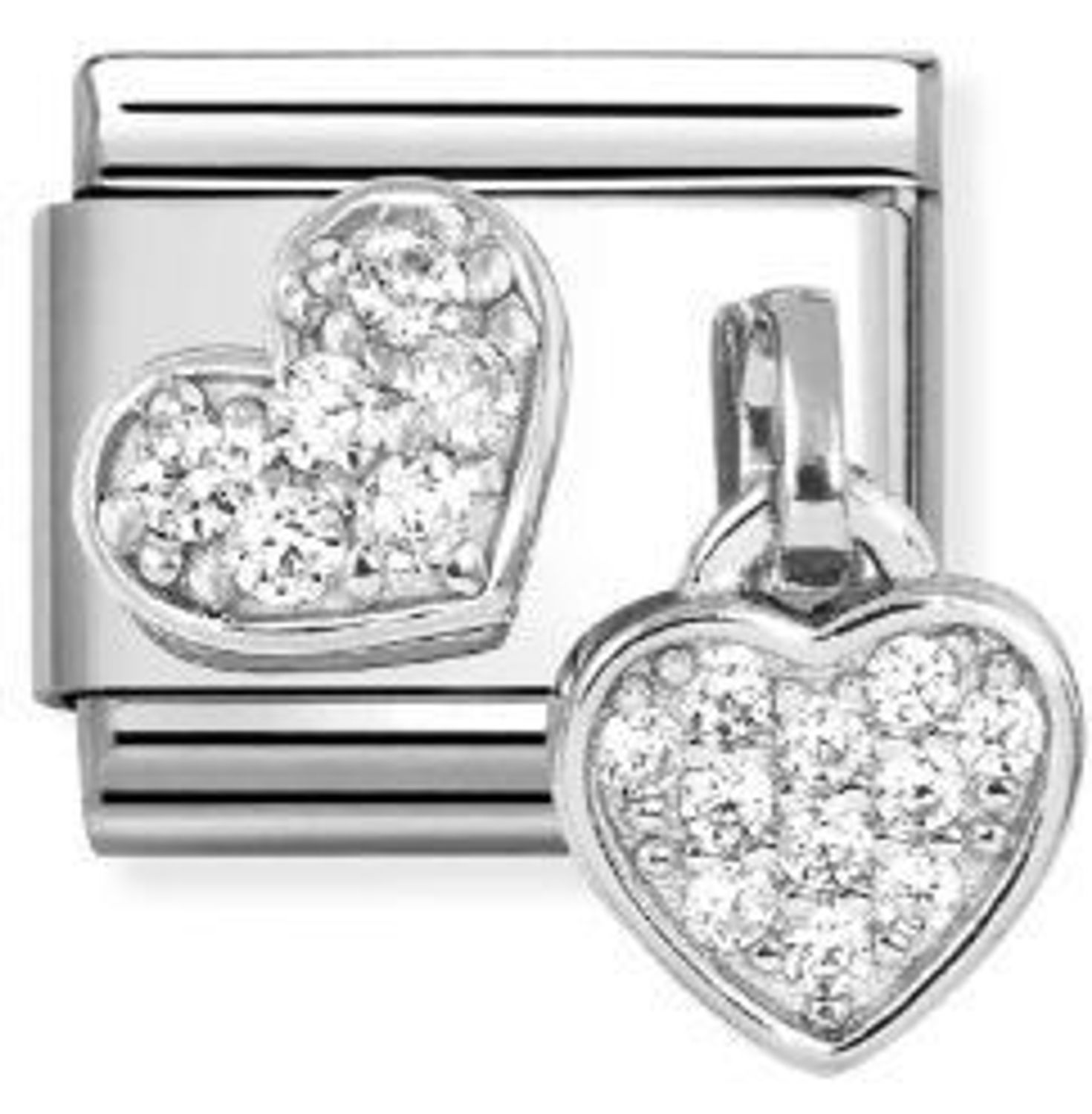 Charms Nomination Link 925 zawieszka srebro Dwa Serca 331817 15.jpg